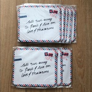 Brand New Set of 8 Vintage Letter Paris Mouse Pad